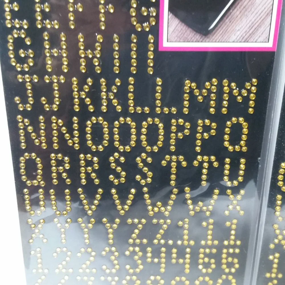 Bling Stickers Gold 2 Sheets 93 Pieces per Sheet L